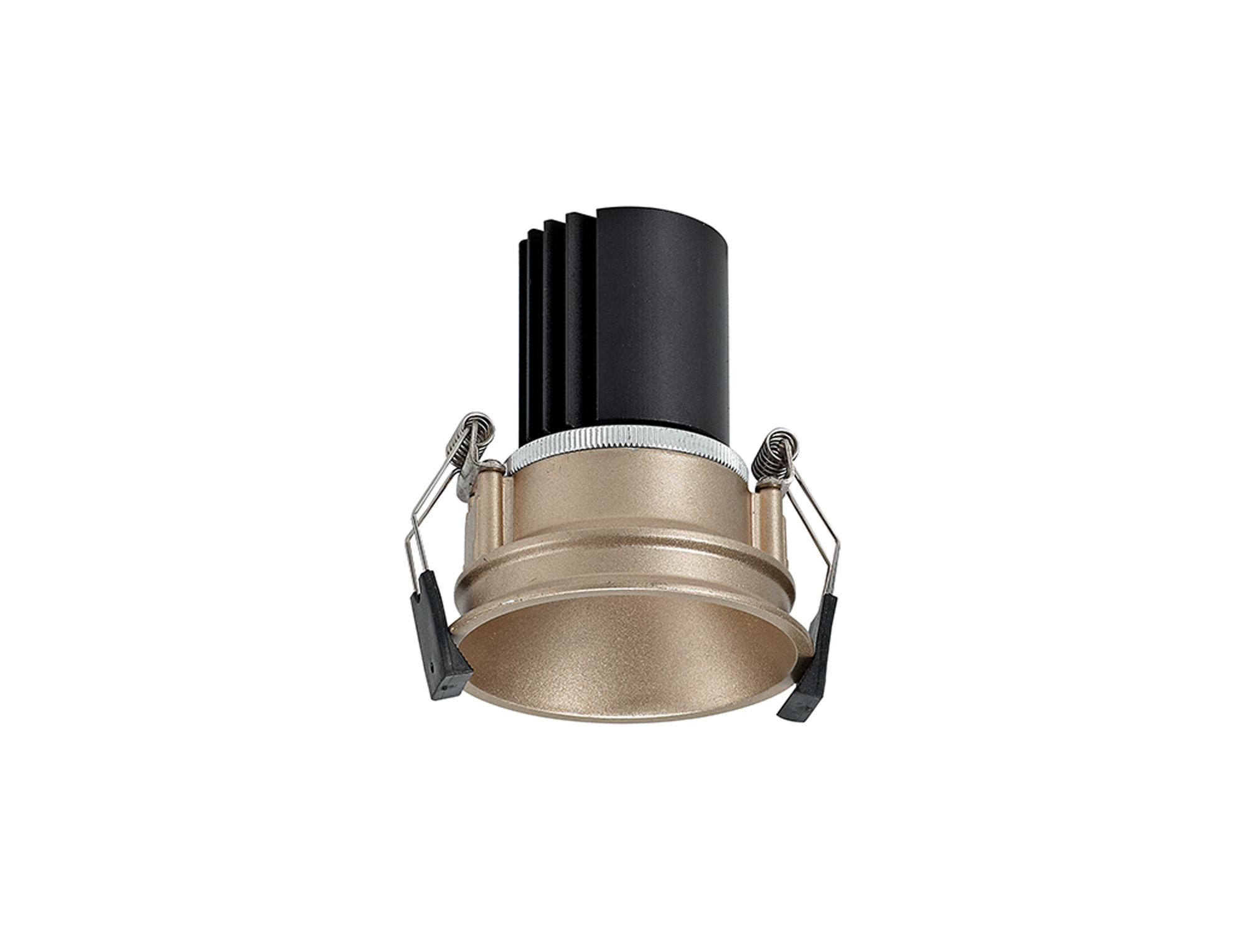 Bania 12 Powered by Tridonic  12W 2700K 1200lm 36° CRI>90 LED Engine, 350mA Gold Fixed Recessed Spotlight, IP20 DM201713  Dlux Bania 12